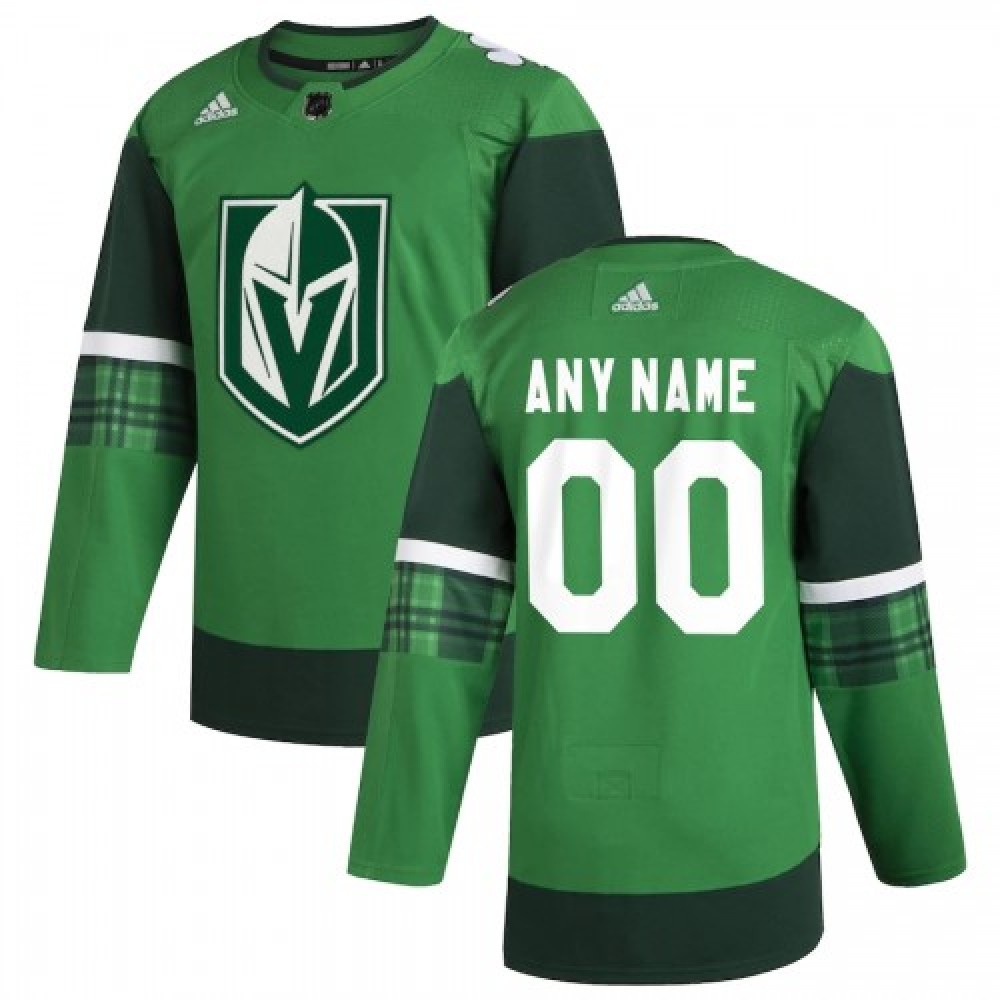 Men's Vegas Golden Knights adidas Green 2020 St. Patrick's Day Custom Jersey-Pro Kit Vault | Brand New 26/27 Sports Jerseys